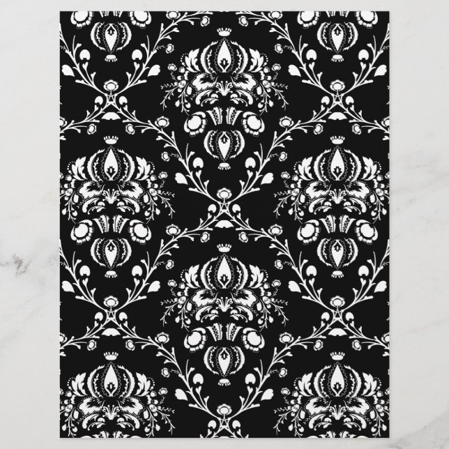 Svartvit Damask (Framsida)