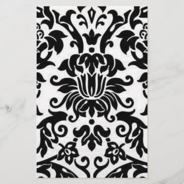 Svartvit Damask (Framsida)