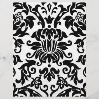 Svartvit Damask