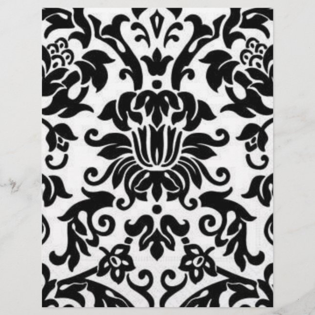 Svartvit Damask (Framsida)