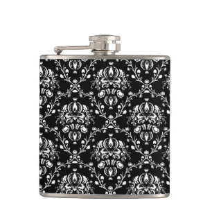 Svartvit Damask Fickplunta