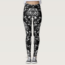 Svartvit Damask