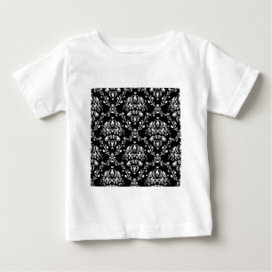Svartvit Damask Tee Shirt