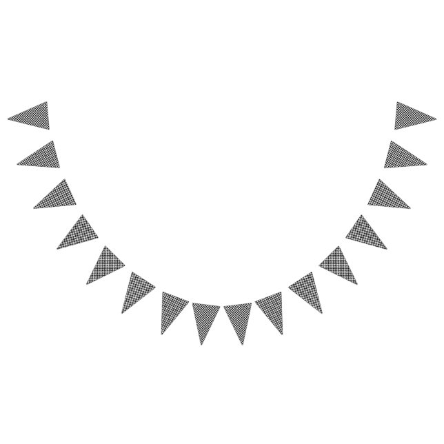 Svartvit dekoration med kontroll vimplar (Alla)