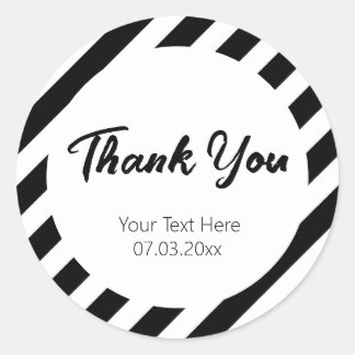 svartvit diagonal rand mönster runt klistermärke