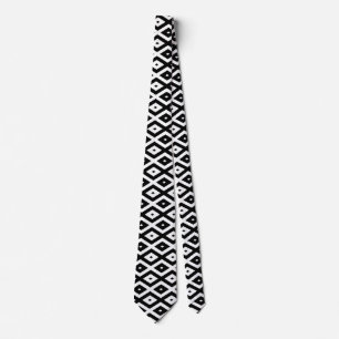 Svartvit diamant mönster slips