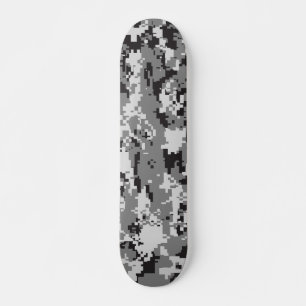 Svartvit Digital kamouflage Skateboard Bräda 20,5 Cm