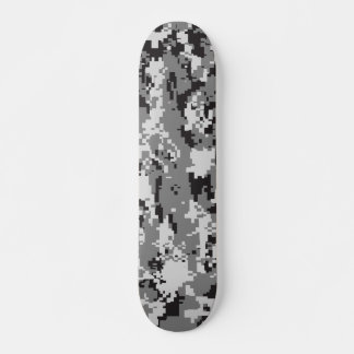 Svartvit Digital kamouflage Skateboard Bräda 20,5 Cm