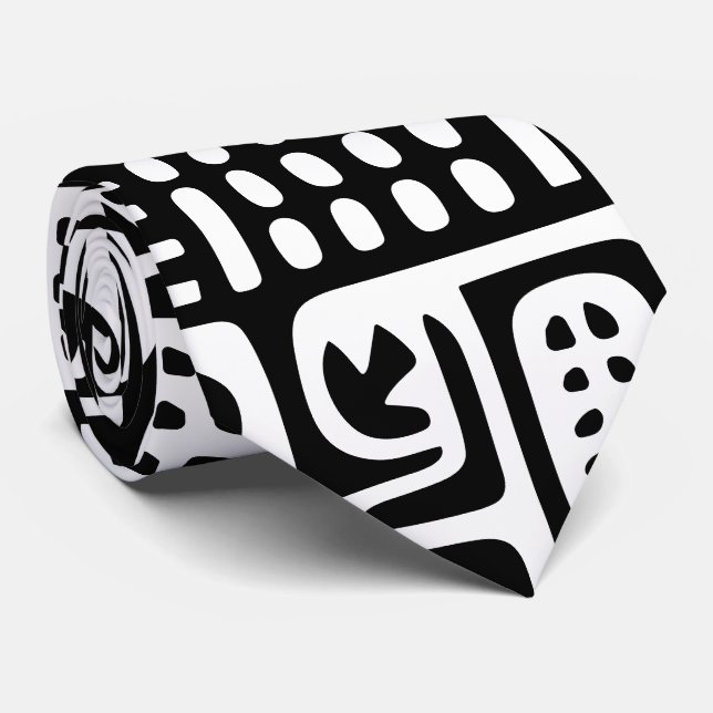 Svartvit doft av 7 slips (Rullad)