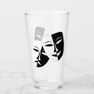 Svartvit Drama-masker Glaskopp