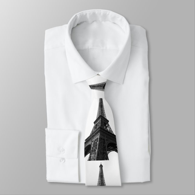 Svartvit Eiffel Torn Paris European Travel Slips (Bunden)