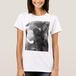 Svartvit elefant t-shirt