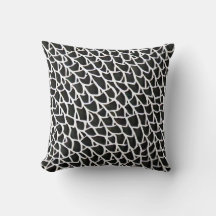 Svartvit Elegant Cushion