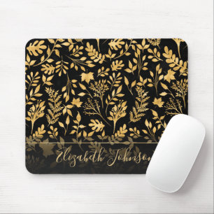 Svartvit elegant Glitter Musmatta