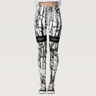 Svartvit elegant leggings