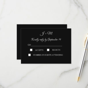 Svartvit Elegant - minimalistisk modern OSA Kort