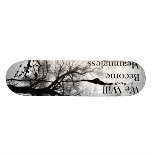 Svartvit Emo gotisk Skateboard Bräda 20 Cm
