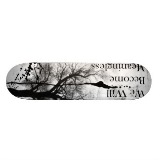 Svartvit Emo gotisk Skateboard Bräda 20 Cm