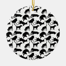 Svartvit enfärgad hund mönster