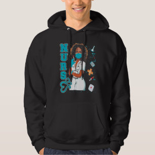 Svartvit, enhetlig Ansikte-mask, Afro African Blac Hoodie