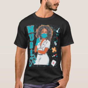 Svartvit, enhetlig Ansikte-mask, Afro African Blac T Shirt