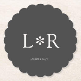 Svartvit | Enkel Chic par Underlägg Papper