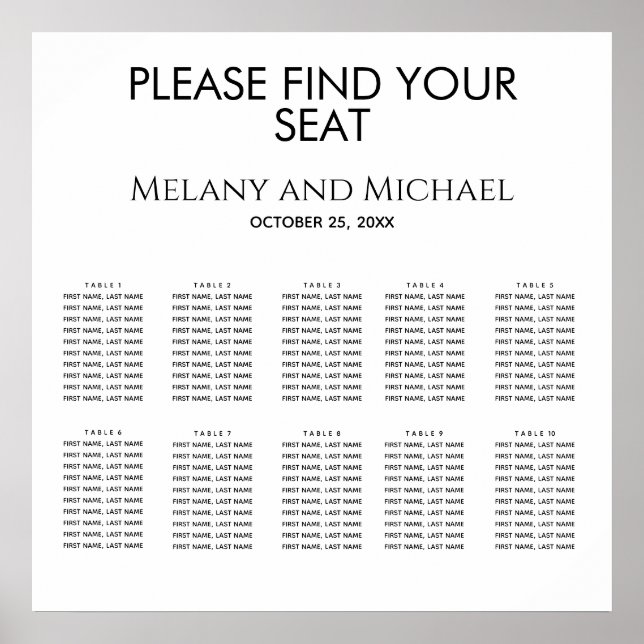 Svartvit, enkel, minimalistisk elegant av trendig poster (Framsidan)