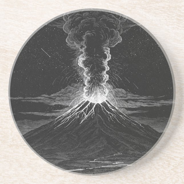 Svartvit explosion i Universe Underlägg (Framsidan)