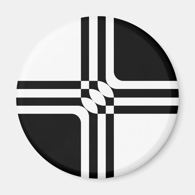 Svartvit fantasi magnet (Framsidan)