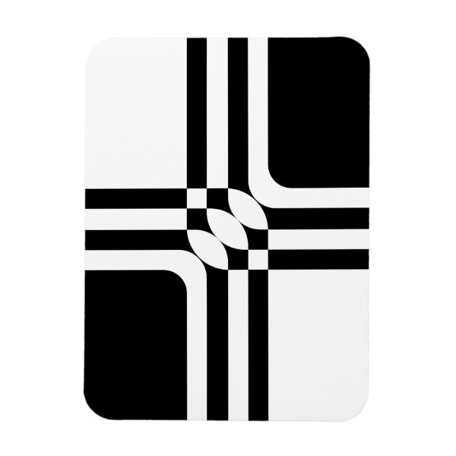 Svartvit fantasi magnet (Vertikal)