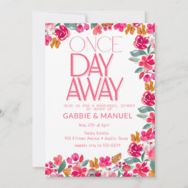 Svartvit, färglös Blommigt,  Inbjudningar