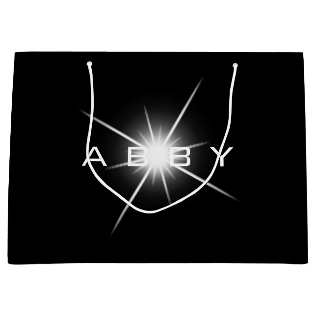 Svartvit favorit Gift Abby Spark Light (Framsidan)