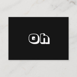 Svartvit, fetstilt, modernt kort