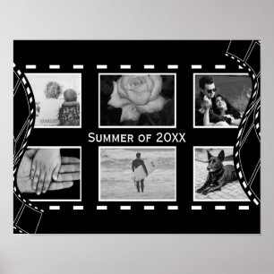 Svartvit filmrullel poster