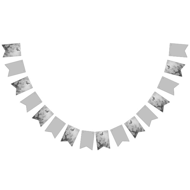 Svartvit fjäril vimplar (Alla)