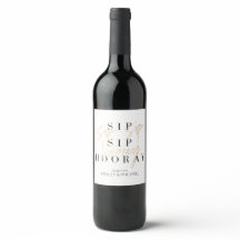 Svartvit Förlovning i Sip Sip Hooray Black White G