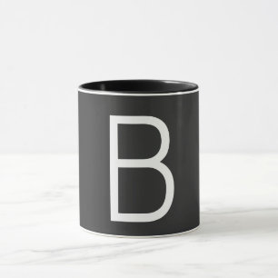 Svartvit, första Brev-modern Mugg
