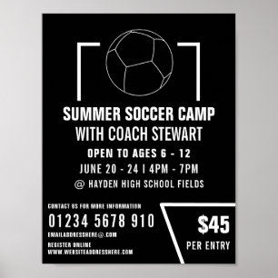 Svartvit fotboll, fotboll, fotbollskamp poster