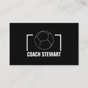 Svartvit fotboll, fotbollsspelare/tränare/ref visitkort