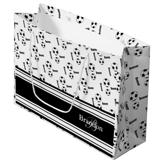 Svartvit fotbollbolldesign (Framsidan Vinklad)