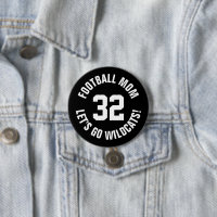 Svartvit fotbollsnummer Mamma Jersey Number