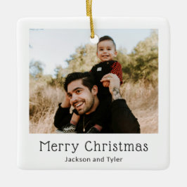 Svartvit foto Modern jul Julgransprydnad Keramik