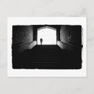 svartvit fotografi av aza vykort