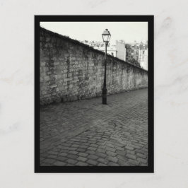 Svartvit fotografi av Parislampa Post Vykort