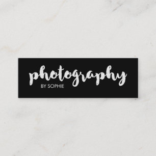 Svartvit fotografi mini visitkort