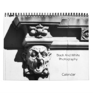 Svartvit fotokalender kalender