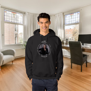 Svartvit fotomanmytlegend på Bachelor-partys Hoodie