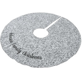 Svartvit från silver glitter julgransmatta borstad polyester