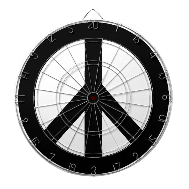 Svartvit Fredstecken, symbol Piltavla (Framsidan)