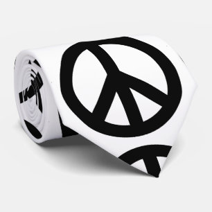 Svartvit Fredstecken, symbol Slips